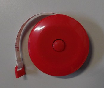 Rolcentimeter 150 cm, kleur rood